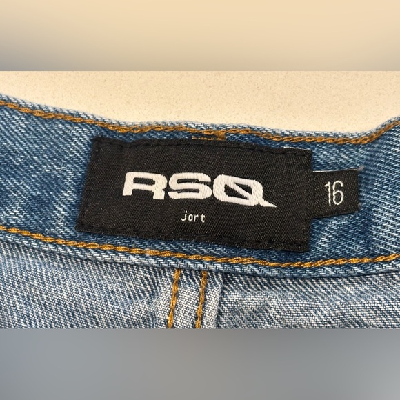 RSQ Jort Set of Blue and Black Denim Shorts Boys Size 16 - Picture 2 of 6